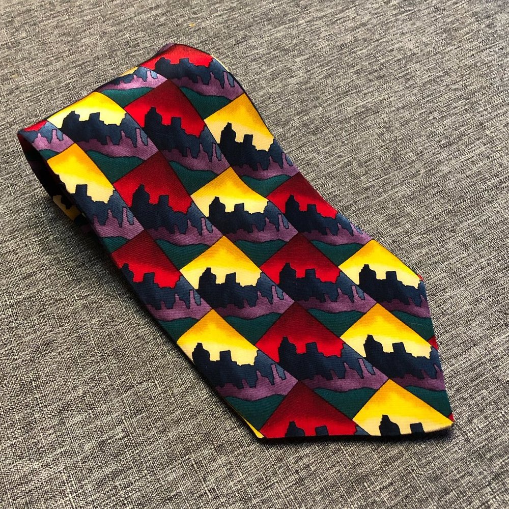 JERRY GARCIA Men’s Silk Tie - “Dawn at the Ritz Carlton” - Collection 8 - NWOT - Picture 1 of 6